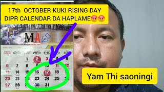 KUKI RISING DAY DIPR CALENDAR DA HAPLAMLE MEITEI GI MERA HOU CHONGBA NUMIT [upl. by Robinett]