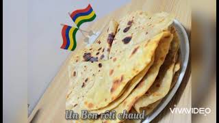 Roti  Mauritian Flat Bread  Fait Maison [upl. by Eetnahs]