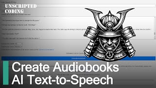 OpenAI Whisper API  Creating Audiobooks with Text to Speech  Unscripted Coding [upl. by Akinert]