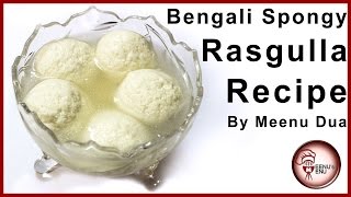 Spong Rasgulla Recipe  How to Make Delicious Dessert Bengali Rosogolla [upl. by Eromle781]