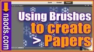 How to Create your Own Digital Scrapbook Papers Using Brushing in Photoshop Elements [upl. by Ettezoj]