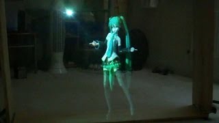 Homemade Hologram Hatsune Miku  Koi Suru Vocaloid [upl. by Ailsun]