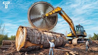 Most Incredible BIGGEST Chainsaw Cutting Tree Machines That Working at Another Level of Power [upl. by Notnyw]