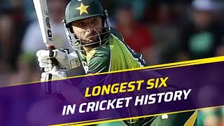 Cricket Long Six in History of Cricket by Shahid AFRIDIbest cricket sixforyou [upl. by Sascha]