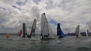 16ft Skiff Nationals 2022  Top Mark Rounding [upl. by Atterahs429]