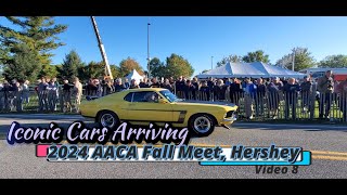 Iconic Cars Arriving 2024 AACA Fall Meet Hershey Video 8 [upl. by Natsirc]