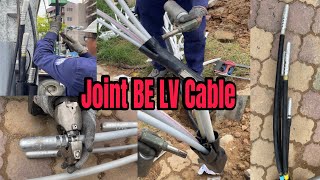 How to joint the BE low voltage cable 150240mm2Joint BE LV cable 220380V [upl. by Lorenzana]