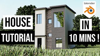 Blender house  Create a Realistic Blender House in 10 mins  Very Easy [upl. by Ominoreg498]