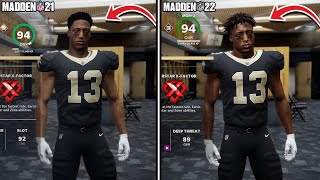 Madden 22 vs Madden 21 Side by Side Its Not Even CLOSE [upl. by Rudin]