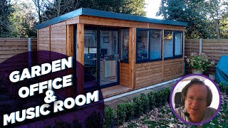 Eds Garden Office amp Music Room  Home Office Ideas  Dunster House TV [upl. by Soiritos]