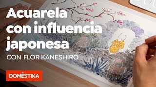 Ilustración en acuarela con influencia japonesa – Curso online de Flor Kaneshiro  Domestika [upl. by Annie]