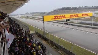 2015 Malaysian MotoGP  Main Grandstand Back Straight [upl. by Antipas256]