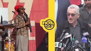 Andre 3000 Performs At Jazz Festival  Robert De Niro vs Trump [upl. by Tshombe]