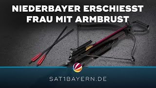 Niederbayer erschießt Frau mit Armbrust Festnahme in Unterfranken [upl. by Neved]