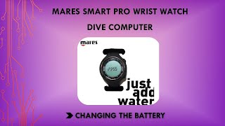 Mares Smart Pro Dive computer  Changing the Battery [upl. by Massiw]