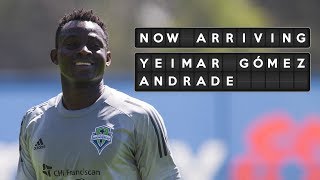 Now Arriving Yeimar Gómez Andrade joins Seattle Sounders FC [upl. by Eilrak]