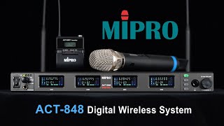 MIPRO ACT848 Digital Receiver Basic Operation [upl. by Artus]