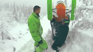 First Pow  Gördalen backcountry riding Sweden  January 2014 [upl. by Erbes340]