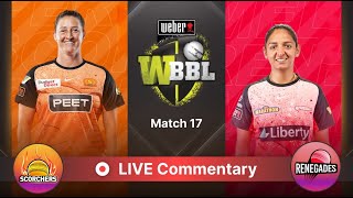 🔴 WBBL Live Perth Scorchers vs Melbourne Renegades  1st Innings Live Commentary amp Score Updates [upl. by Aidne]