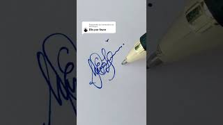 Como fazer a sua assinatura resposta à um inscrito do canal signature art writing [upl. by Tomkins350]