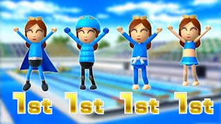 Wii Party U Minigames  Daisy Vs Faustine Vs Joana Vs William Master Difficulty [upl. by Blunk266]