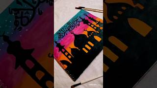 Hayya alas Salah This means Rush to prayer حي على الصلاة shortsfeed art calligraphy acrylic [upl. by Niuq]