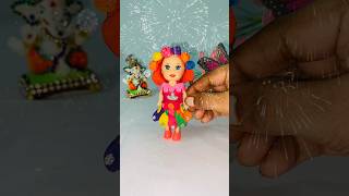 Makeover of old Barbie dolls to new look Barbie doll dress trendingshorts trending ytshorts diy [upl. by Nnairek]