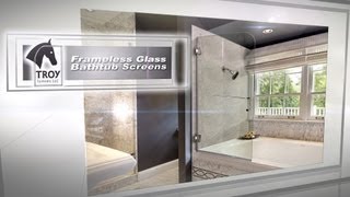 Frameless Glass Bathtub Screens  Dulles Glass amp Mirror [upl. by Elliott]