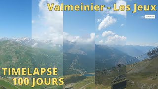 Valmeinier  Galibier Thabor ⏩ Timelapse 100 jours [upl. by Adaliah]