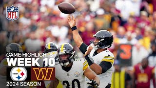 Pittsburgh Steelers vs Washington Commanders  2024 Week 10 Game Highlights [upl. by Oliy917]