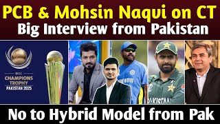 Big Interview  Pakistan Won’t Play Hybrid Model  Champions Trophy in South Africa  ICC Big action [upl. by Eblehs]