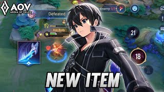 Allainkirito pro gameplay  new item  arena of valor [upl. by Cheria]