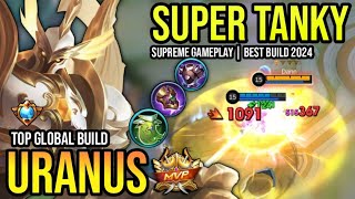 URANUS BEST BUILD 2024  TOP GLOBAL URANUS GAMEPLAY  MOBILE LEGENDS✓ [upl. by Trinity]