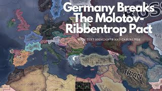 Germany Breaks The MolotovRibbentrop Pact  HOI4 Timelapse [upl. by Evy]