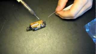 removing the anti static solder point from a laser [upl. by Iover]