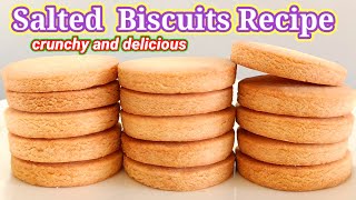 Salted Biscuits recipe  bakery biscuits recipe  cookies recipe [upl. by Cirenoj82]