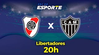 RIVER PLATE X ATLÉTICOMG  AO VIVO  LIBERTADORES  29102024 [upl. by Neelia248]