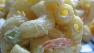 How to Make Macaroni Salad  Hawaiian Style  with CookingAndCrafting [upl. by Whale]