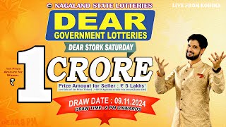 🔴LIVE  Nagaland Lottery Sambad Today 09112024 Dear Sandpiper Thursday 8PM Draw [upl. by Holofernes]