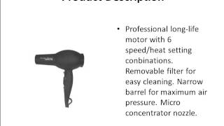 Babyliss Pro bab2000 Professional Ceramix Xtreme Hair Dryer Review [upl. by Sullivan]