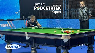 Joy Heyball European Open 2024  LAST 16  Albin OUSCHAN vs Stephen ELLIS [upl. by Herrle]