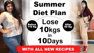 Summer Weight Loss Diet Plan How to Lose Weight Fast Hindi Lose 10 Kgs In 10 Days DrShikha Singh [upl. by Burnie]