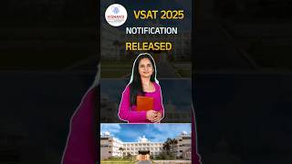 VSAT 2025 Notification Released  Vignan University Engineering Entrance Exam [upl. by Gerstner]