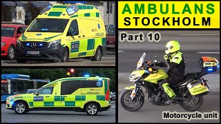 Ambulans Stockholm utryckningresponding collection part 10 [upl. by Annayehc542]