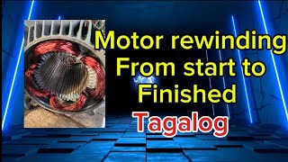 motor rewinding complete from start to finish [upl. by Cas60]