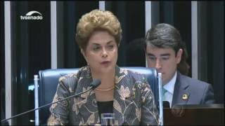 Impeachment Dilma Rousseff apresenta própria defesa no Senado [upl. by Busch777]