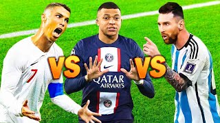 Comparison Cristiano Ronaldo vs Kylian Mbappé vs Lionel Messi [upl. by Artaed869]