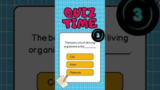 The basic unit of all living organisms is the quiz quizquiz quizchallenge [upl. by Varhol]