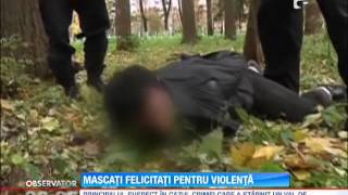 Suspectul de crima care a provocat protestele violente la Moscova batut cu bestialitate de mascati [upl. by Namrej]