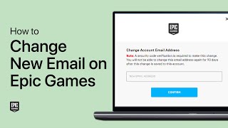 How To Change amp Verify your Epic Games Email [upl. by Chip]